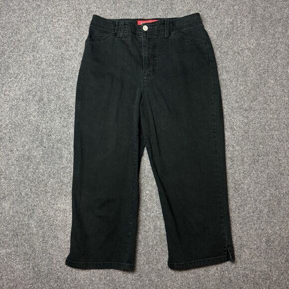 Gloria Vanderbilt Capris Black 27x18 - Picture 2 of 6